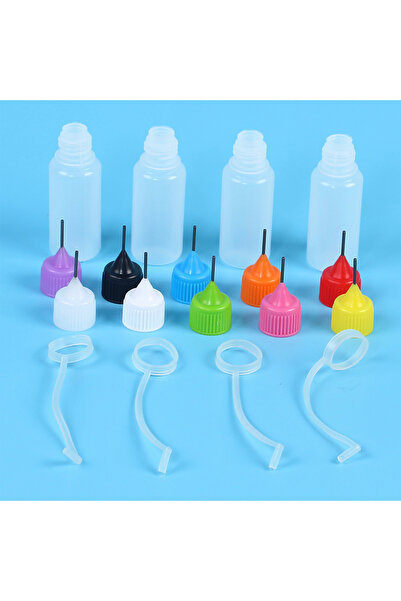 Choice J230909 زجاجة تطبيق دقيقة 10 مل، زجاجات ضغط بأربعة رؤوس إبر و10 رؤوس ل...