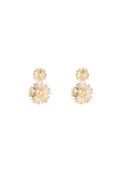 Go Dutch Label Two Daisies (gold stainless steel)