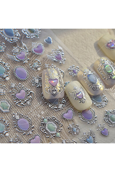 NAILFYOU MS797S عين القطة، متدرجة الألوان خماسية الأبعاد، قلب حب أوروبي، جوهر...