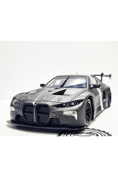 Motor Max Collection 1 / 24 Scale Bmw M4 Gt3 Gray Model Metal Car