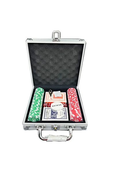 Wolawood Professional Luxury Metal Bag 100 Chip Poker Set Custom Texas Hold'Em Casino Quality Game Team
