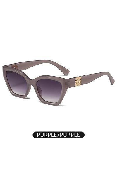 Choice Purple Sunglasses For Women 2025 New Retro Cat Eye Sunshade Sun Protection Fashion Street Photograph