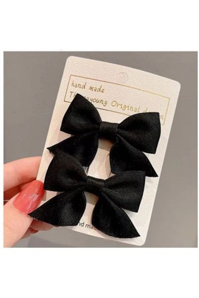 Choice Black New Cute Bow Headgear Sweet Little Girl Hair Accessories Summer Girls Net Red Clips Baby Hairp