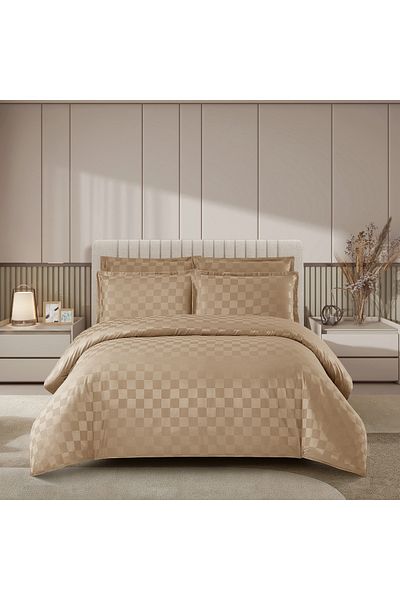 CHIRASO CHIRASO Bedding, Elegant DAMASK, ELASTIC Sheet 180x200+25cm, Duvet Cover 200x230cm, 2 Pillowcases