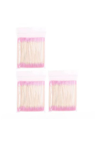 Choice 3Bag 1/235/10Pc Nails Wood Cotton Swab Clean Sticks Bud Tip Wooden Cotton Head Manicure Detail Corre