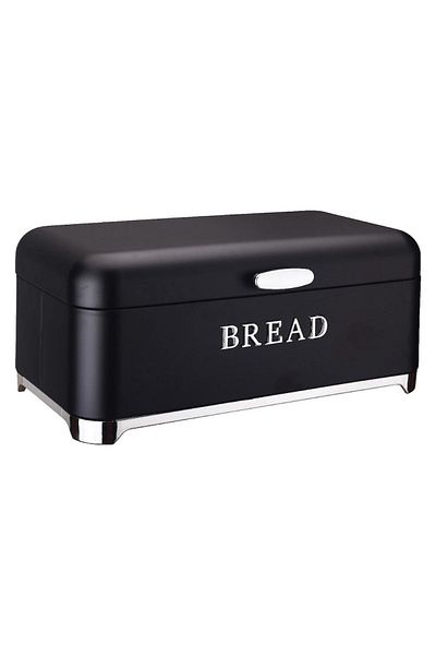 Bayev Cuisine Black Metal Bread and Spice Storage Set - Bread and Spice Rack 0042