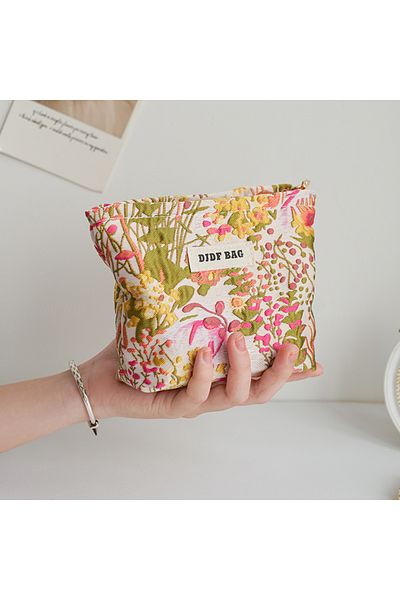 Choice 13 Women's Makeup Bag Small Pink Bow Makeup Lipstick Headphones Storage Bag Portable Coin Purse Comm