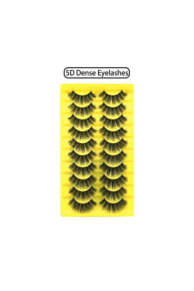 Choice رموش كثيفة 5D 0.10 مم، رموش صناعية 5D، 10 أزواج من الرموش الروسية الرق...