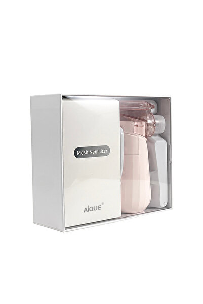 choice2 New-Pink AiQUE Rechargeable Nebulizer 3.5μm Adjustable LED Display Me...