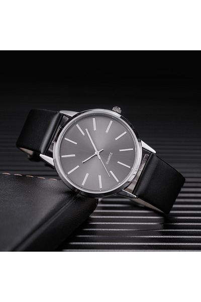 Choice Black 2025 Men Watches Top Brand Luxury Brown Leather Band Quartz Wristwatch Men's Casual Simple Wat