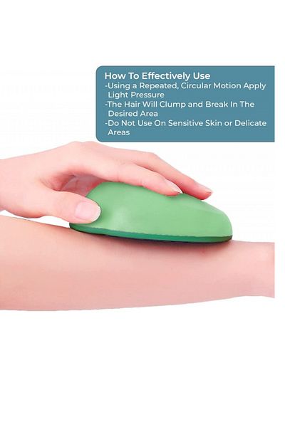 OEM Crystal epilator, 7 x 11 cm, green, purple