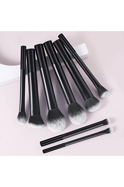 Choice1 مجموعة فرش مكياج متعددة الوظائف مكونة من 8 قطع باللون الأسود و9 قطع مع بيضة تجميل واحدة وشعيرات ناعمة لجميع أنواع البشرة