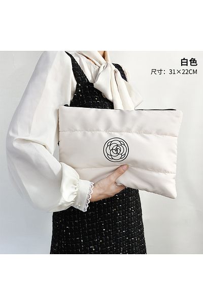 Choice Beige Vintage Women's Cosmetic Bag Makeup Case Female Travel Storage Bags College Girls Clutch Purse