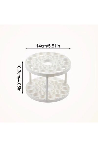 Choice White Makeup Brush Storage Rack Desktop Cosmetics Storage Rack Lipstick Makeup Brush Storage Dressin