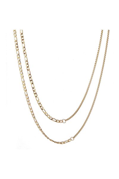 Go Dutch Label Linked Double (gold stainless steel)