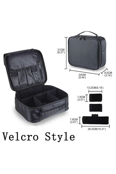 Choice Soft Velcro New Makeup Bag for Women Travel Waterproof Necessary Beauty Brush Embroidery Tool Storag