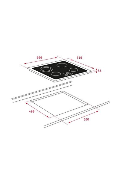 Teka TR 6415 Vitroseramik Elektrikli Ocak