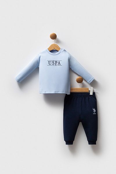 U.S. Polo Assn. Licensed Baby Boy Bottom Top 3 Piece Set