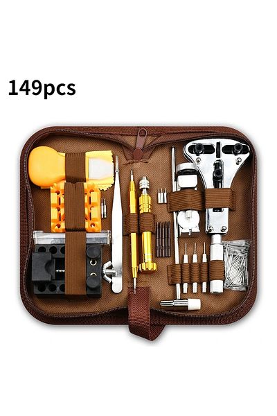 Choice 149pcs Watch Repair Tool Kit Watch Link Pin Remover Shell Opener Spring Bar Remover Clock Battery Re