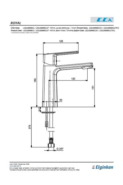 Eca Royal Sink Faucet Matte Black
