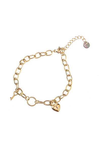 Go Dutch Label Key to My Heart (gold stainless steel)