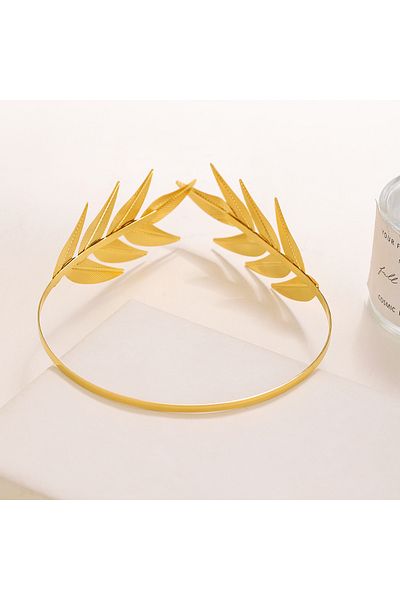 Choice Gold-color Palace wind leaf headband hair accessories