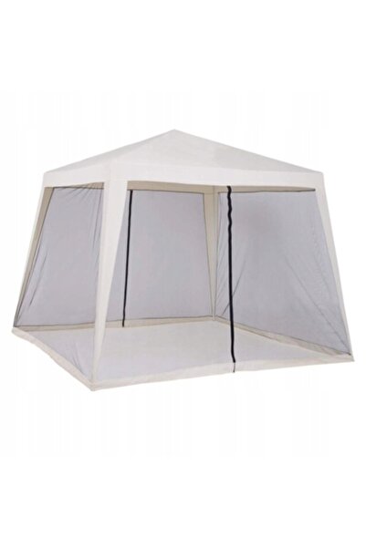 Kalama Pavilion 3X3 G1015 ALB CU PLASĂ DE ȚÂNȚARI