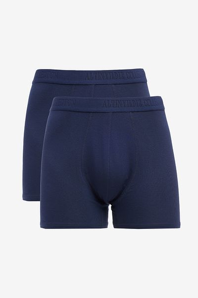 ALTINYILDIZ CLASSICS Ανδρικά μποξερ με μαλακή υφή Navy Blue 2 Pack