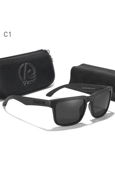 Choice L 154mm C1 all black KDEAM Oversized Sunglasses Polarized Photochromic Lenses Night Vision Goggles D