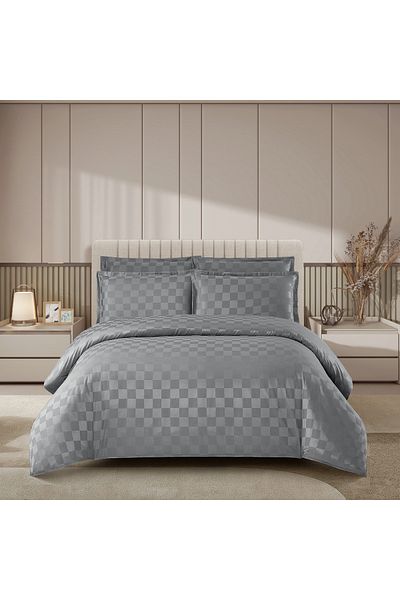 CHIRASO CHIRASO Bedding, Elegant DAMASK, ELASTIC Sheet 180x200+25cm, Duvet Cover 200x230cm, 2 Pillowcases