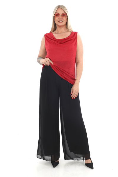 Javelin Collection This Is the Season's Fashion Wide-Leg Chiffon Pants