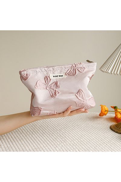 Choice Large bag 12 Women's Makeup Bag, Blue Bouquet, Large Capacity Sanitary Napkin, Touch-up, Makeup Sup