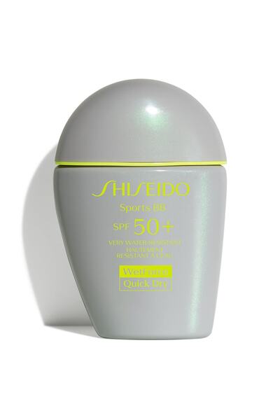 Shiseido كريم بي بي مقاوم للماء والعرق بعامل حماية من الشمس 50 - سبورتس بي بي...
