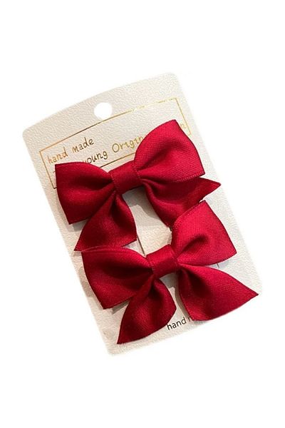 Choice Red New Cute Bow Headgear Sweet Little Girl Hair Accessories Summer Girls Net Red Clips Baby Hairpin