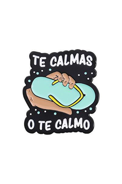 Choice دبابيس مطلية بالمينا عليها اقتباسات إسبانية مضحكة، اهدأ أو اهدأ لاحقًا...