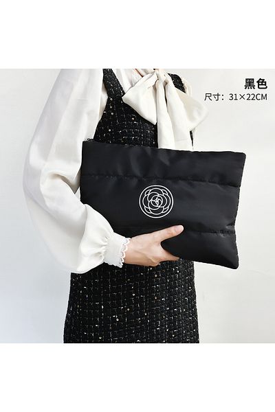 Choice Black Vintage Women's Cosmetic Bag Makeup Case Female Travel Storage Bags College Girls Clutch Purse