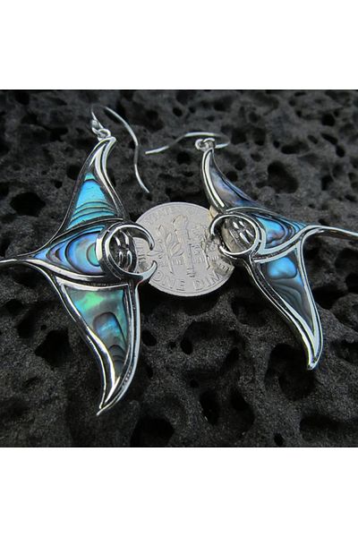 Choice E4055 Huitan Personality Manta Ray Shaped Dangle Earrings for Women Newly Designed Ocean Fish Earrin