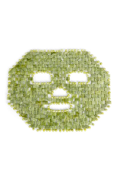 Choice1 قناع الوجه من اليشم الأخضر الداكن، قناع النوم من حجر اليشم الطبيعي، ق...