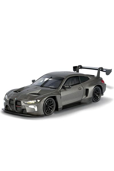 Motor Max Collection 1 / 24 Scale Bmw M4 Gt3 Gray Model Metal Car