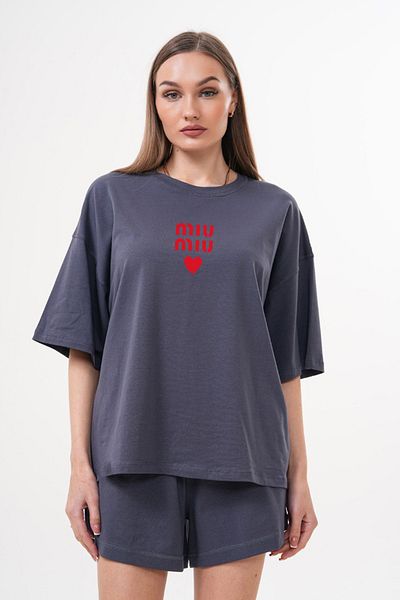 JANSO GROUP -Women's Cotton Printed A04 Short Sleeve Tshirt Oversize Large Size