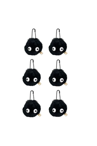 Choice 6PCS 3pcs Plush Small Briquette Pendant Accessory Keyrings fit Bag Charms Purse Accessory for Miyaza