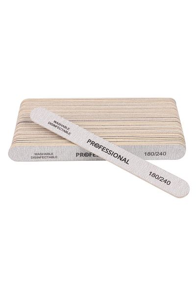 Choice 180-240 10pcs Nail File 100/180 Wooden Nail Buffer Professional Sandpaper Nail Gel Polish Files Stro