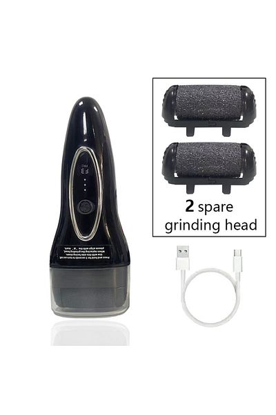 Choice Black Electric Foot Grinder Three speed Feet Callus Remove Rechargeable Dead Wet Dry Skin Calluses