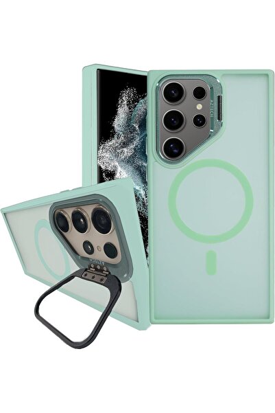 Aztech جراب مغناطيسي لهاتف Samsung Galaxy S23 Ultra مقاس 6.8 بوصة مع حامل كام...