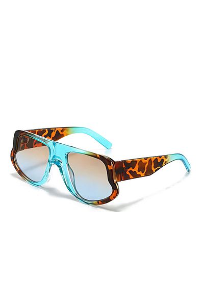 Choice blue leopard 2025 New In Fashion Rectangle Sunglasses Women Brand Designer Eyewear Vintage Small Fra