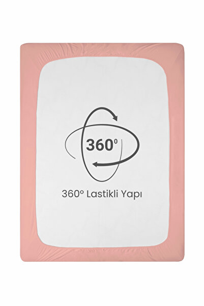 Roosac Certified Organic Cotton Fitted Sheet Powder L Single - Double L Knitted Combed Cotton