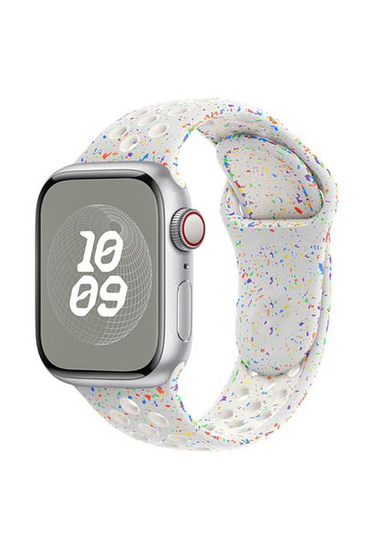 Choice 38 40 41 S10-42mm SM Pure Platinum Original Silicone Strap For Apple Watch 44mm 45mm 40mm 41mm 46 42