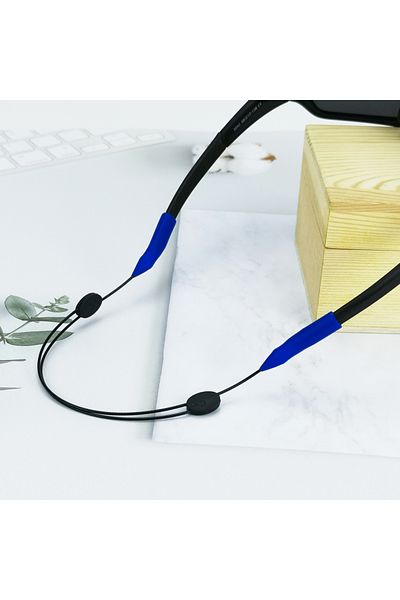 Choice Blue Colorful Retractable Eyeglasses Anti-slip Rope, Sports Sunglasses Anti-slip Fixed Chain, Suitab