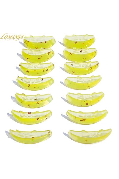 Choice Yellow Lomansa New C Curl Silicone Eyelash Perm Rods Shield Sticky Lash Lift Pads Lifting 3D Eyelash