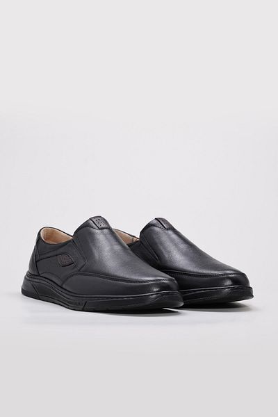 Ayakkabıhane Genuine Leather Inside and Outside Black Men's Casual Daily Shoes Ah08951132162613